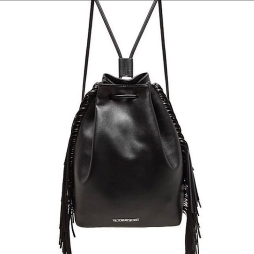 VS Fringe Drawstring Backpack